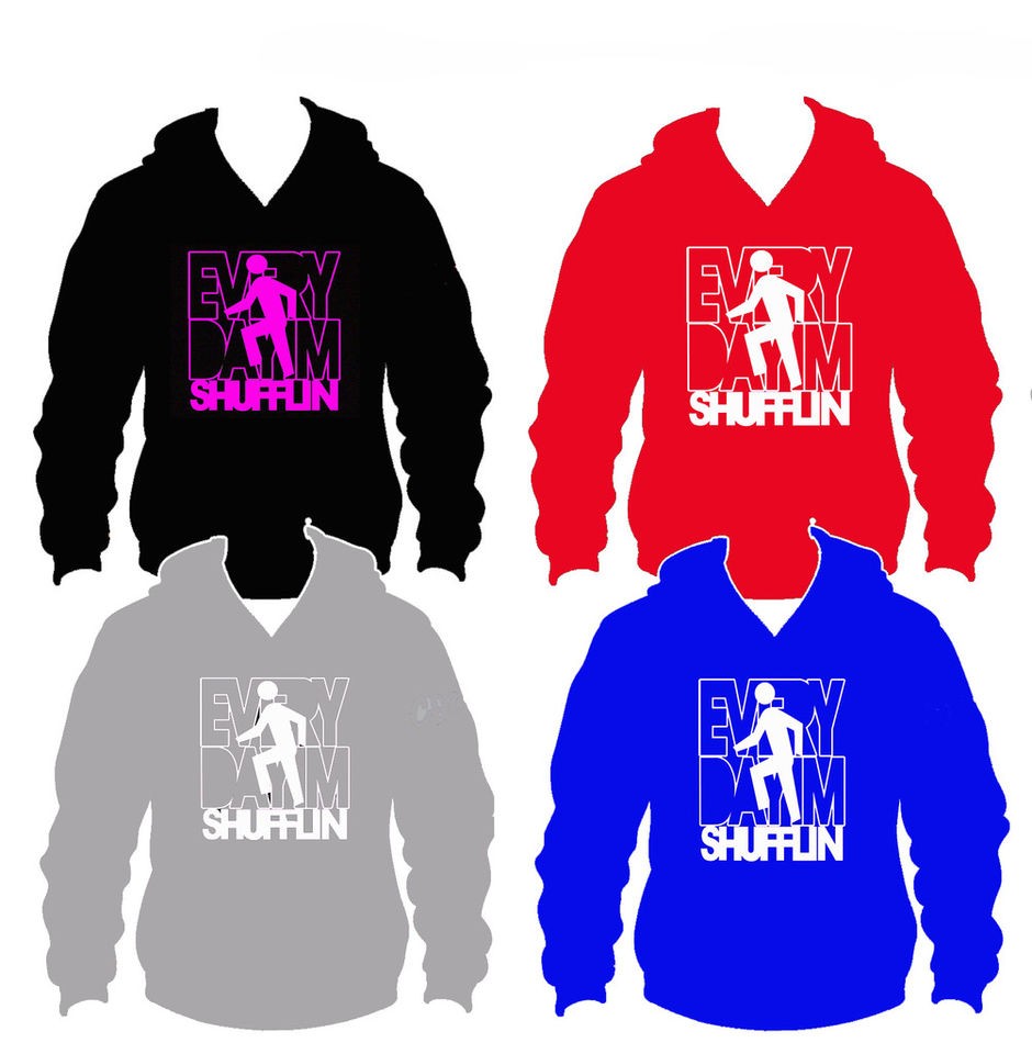 NEW LMFAO PARTY ROCK EVERYDAY IM SHUFFLIN HOODIE TOP