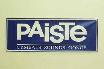 Vintage Paiste ColorSound Cymbals Logo Banner   Blue