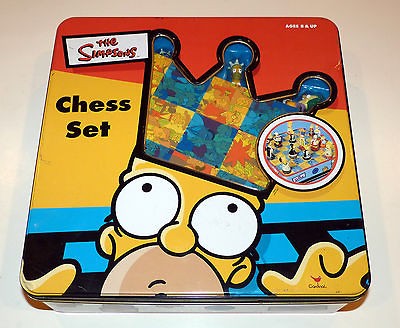 SIMPSONS 3d 3 d CHESS SET 32 PIECES toy figure Pcs. in Tin Cardinal 