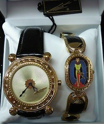 ERTE SPECIAL ~ HIS & HERS WATCHES ~ GOLD DECO & SALOME LTD.ED. (NIB)