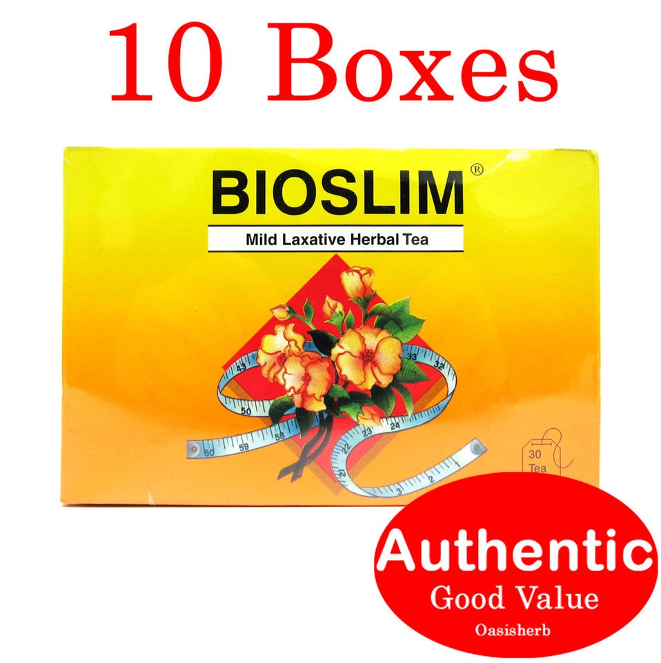 10 X Bioslim Tea   Herbal Laxative Tea Bags 30s (New)