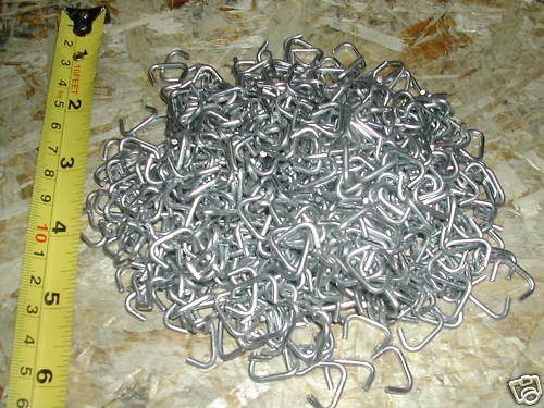 Hog Rings 1/2 Galvanized 14 Gauge Loose by the LB.