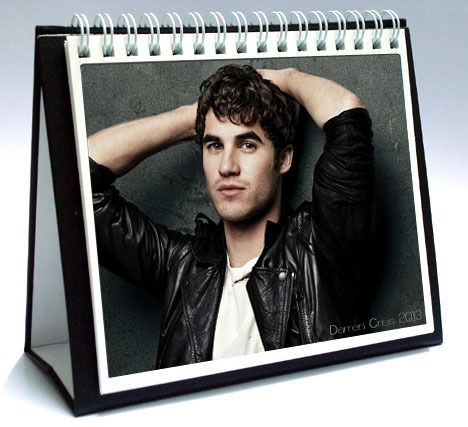 DARREN CRISS 2013 Desktop Holiday Calendar GLEE Blaine Anderson