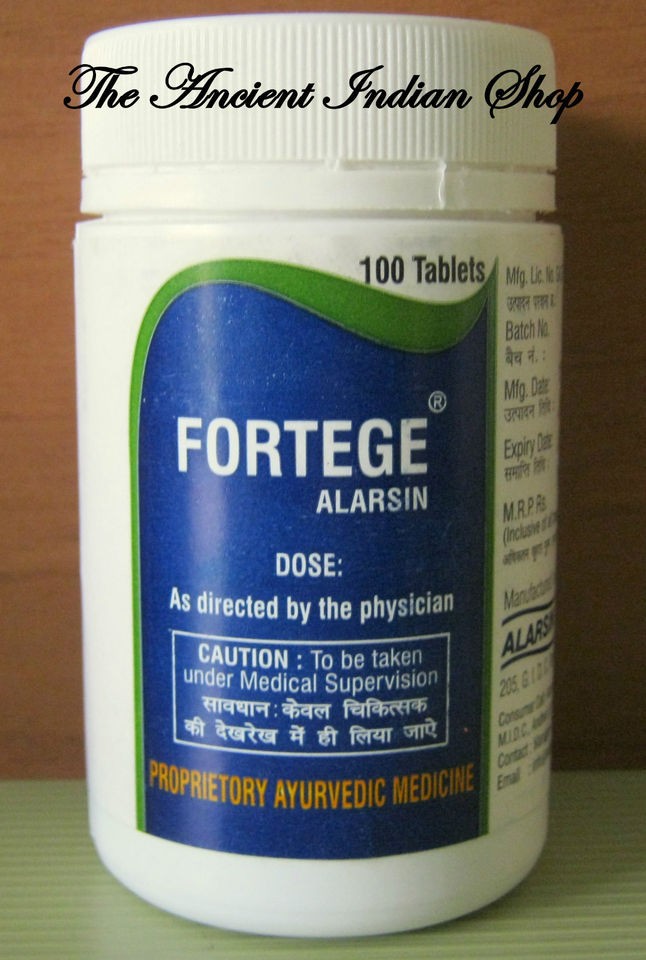 Alarsin FORTEGE Herbal 100 Tab.    Increase Sperm Count & Semen Volume 