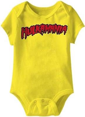 Hulk Hogan Hulkamania Logo Baby Infant Romper Onesie