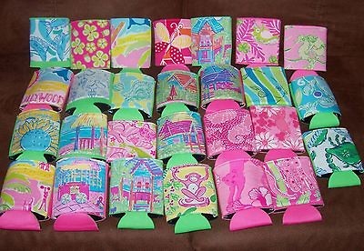 KOOZIE*RARE LILLY PULITZER FABRIC*SWORDFI​SH*BEACH HOMES*MONKEY*E 