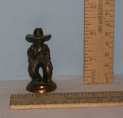 COWBOY   Mini Metal Vintage FIGURE   Unmarked