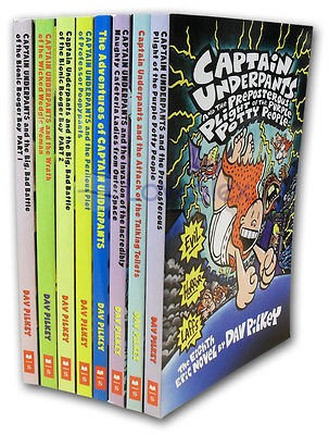   Underpants Complete Series 8 Books Set Pack Collection I Dav Pilkey