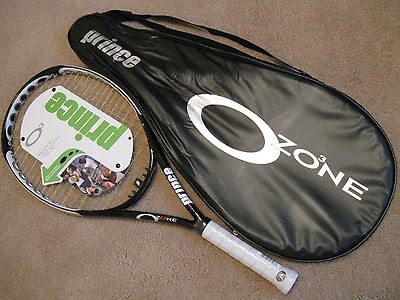 PRINCE 03 ZONE 1 POWER TENNIS RACKET, NEW, STRUNG, 4 1/8 GRIP