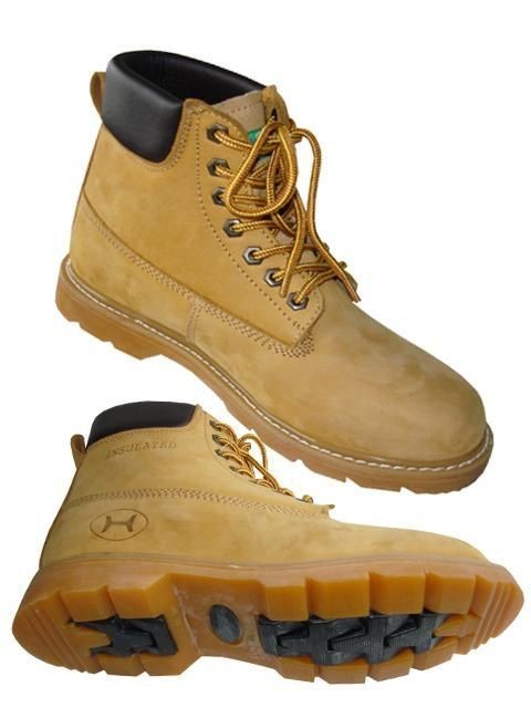 Mens 6 Wheat Nubuck Genuine Leather Insulated Goodyear Welt Work 