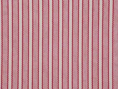 Provence Pink White Stripe Drapery Upholstery Fabric 1 Yd