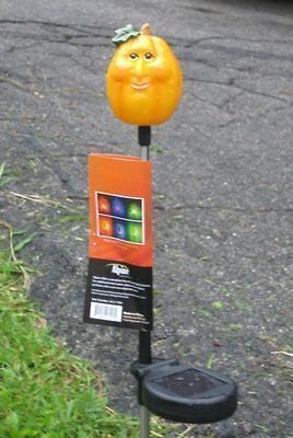 Halloween Solar Lighting   Pumpkin Solar Light Stake