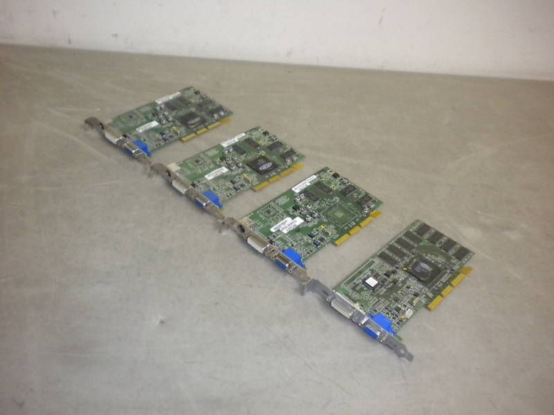 LOT OF 4 APPIAN GRAPHICS HURRICANE 32MB DVI/S VIDEO/VG​A