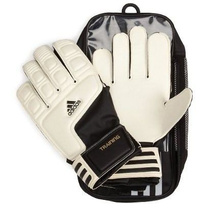   Adi Training Goalie Goalkeeper Gloves Mens 9 Black White E42056 Soccer