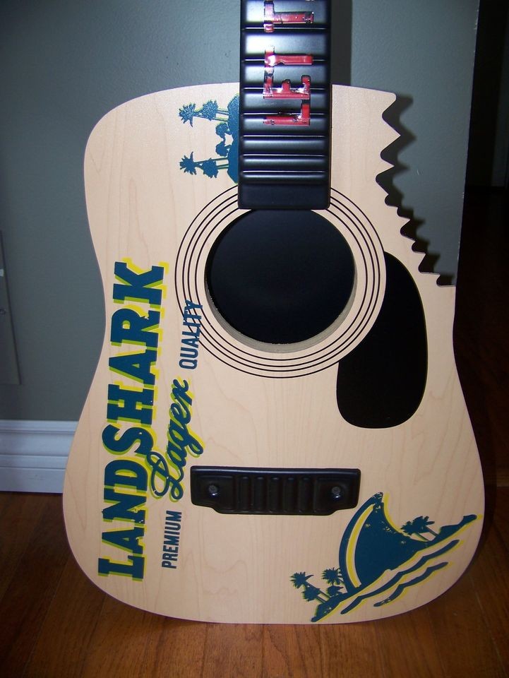   Beer Decorative Guitar with shark bite NEW IN BOX Jimmy Buffett