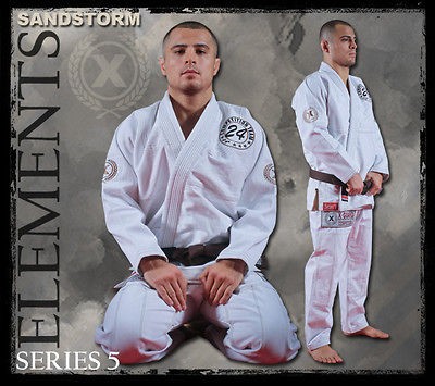 A3 X GUARD SERIES 5 JIU JITSU BJJ GI WHITE TAN KIMONO IBJJF fuji 