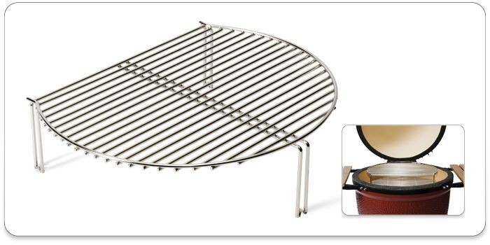 Kamado Joe Grill Expander KJ SCS Increase Grilling Surface (Green Egg 