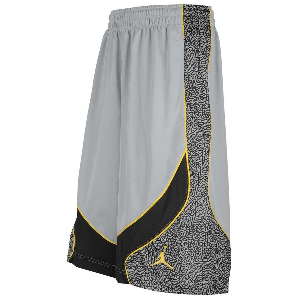 508170 078] Mens Air Jordan Spizike Grey Basketball Shorts Cement 