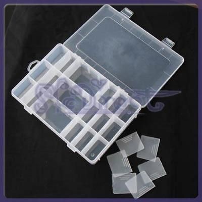 24 JEWELRY RING CASE DISPLAY WIDE SLOT STORAGE BOX NEW