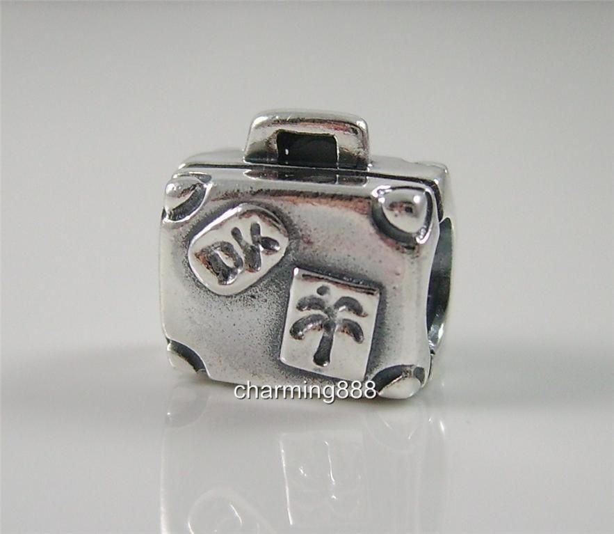 Authentic Genuine Pandora Sterling Silver Suitcase Charm Bead