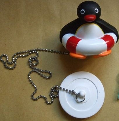 Pingu Bath series~Bath Clog Floating Bath Tub Plug Swimming PVC Doll 