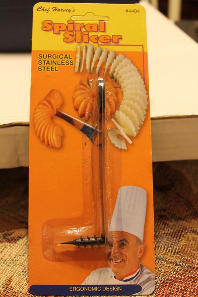 CHEF HARVEYS SPIRAL SLICER VEGETABLE GARNISHING KNIFE 4404