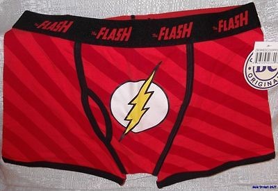 DC Comics FLASH Logo Mens Red BOXER SHORTS