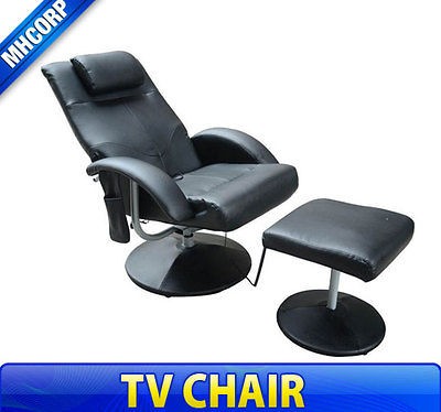 Ultra Suede TV Office Home Luxury Massage Chair Soft w/ Ottoman Seat