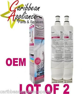 4396508 L@@K OEM 2 Pack Whirlpool Refrigerator Ice & Water Filter 