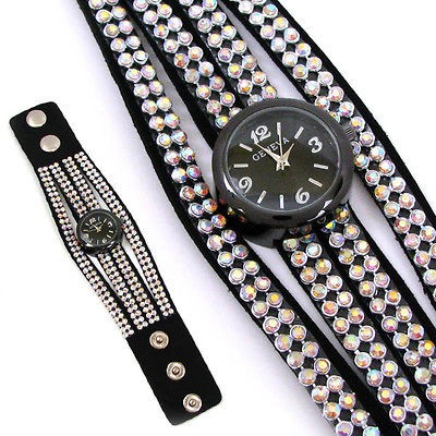 wide leather watch band in Jewelry & Watches