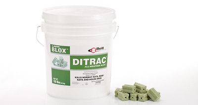   Ditrac Blox Rat Mouse Rodent Bait Blocks Rats Mice Poison Rodenticide