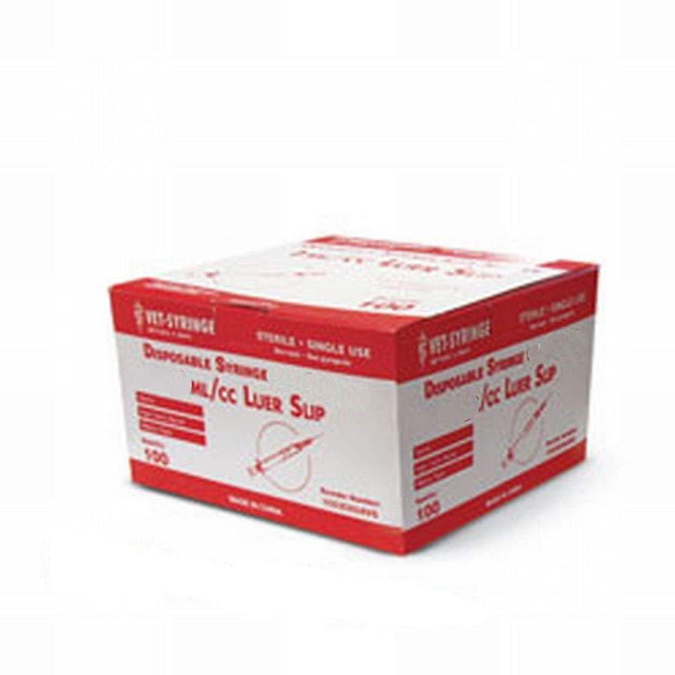 Oasis Box of 100 20mL Eccentric Luer Slip Syringe 20CC Luer Slip 