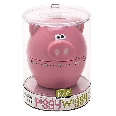 Joie Piggy Wiggy Pig Shaped Kitchen Timer 60 Minute Baking Cooking NEW