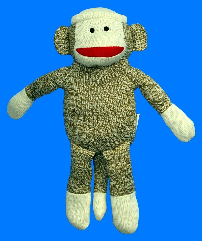 SOCK MONKEY LARGE PLUSH KOHLS CARES 15 Pre owned fine as a GIFT