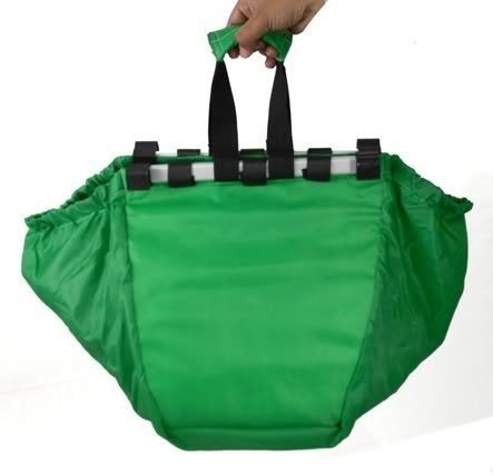 Shopping , Laundry , Cart Trolley bag, Folding Green