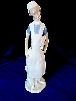 LLADRO #4603 NURSE BRAND NIB FEMALE MEDICINE PROFESSIONAL LARGE FREE 