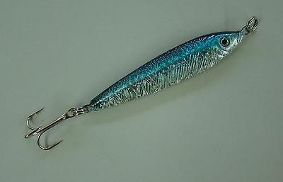 Sanhu Bait Jig aka Megabait Live Jig 4 1/2oz   #1 Blue/Silver   8pcs 