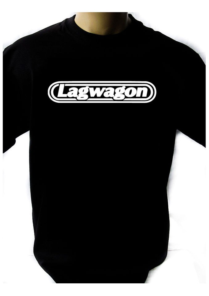 LAGWAGON LOGO BLACK NEW T SHIRT FRUIT OF THE LOOM print by DTG