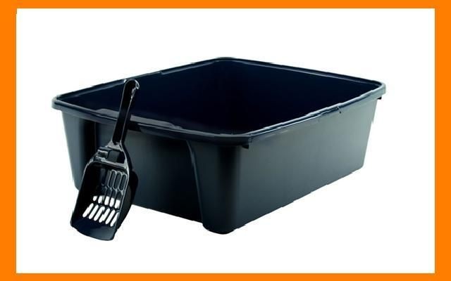 Open Top Cat Litter Box Litter Pan with Litter scooper CLP 6