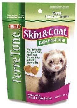 8IN1 FERRETONE FERRET VITAMINS & TREATS SKIN & COAT 3 OZ FREE SHIP TO 