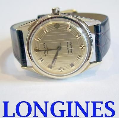   14kLONGINES GRAND PRIZE Automatic Watch 1960s Cal.340 EXLNT SERVICED