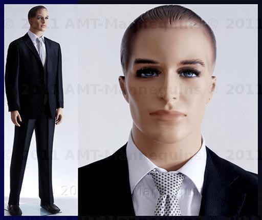 Male mannequins display business men suit, T shirts manequin manikin 