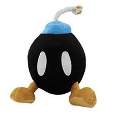 Super Mario Bros Plush Doll Soft Figure BOB OMB BOMB 5.2 Black