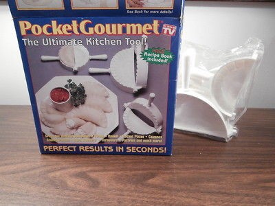 Vintage Pocket Gourmet Dough Press Pirogi Ravioli Pocket Pizza 