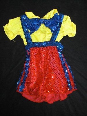 Girl Boy 4 5 6 Pagent Costume PINOCCHIO Sequin Leotard 2 Pieces Dress 