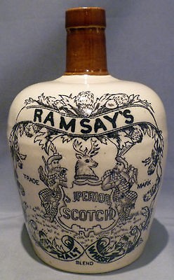 RAMSAYS SUPERIOR SCOTCH MALT BLEND WHISKEY WHISKY 1/4 GALLON 