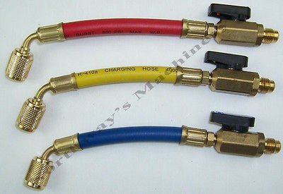 CBI R410BV R410RV R410YV Set of 3 Ball Valve Hoses Approx 6 Approved 