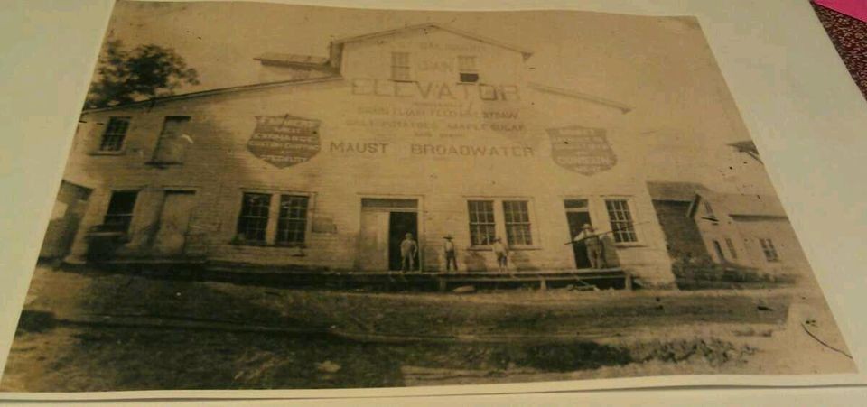   Salisbury Pa. Grain Elevator Flour Feed Hay Maple Syrup Poster Repo