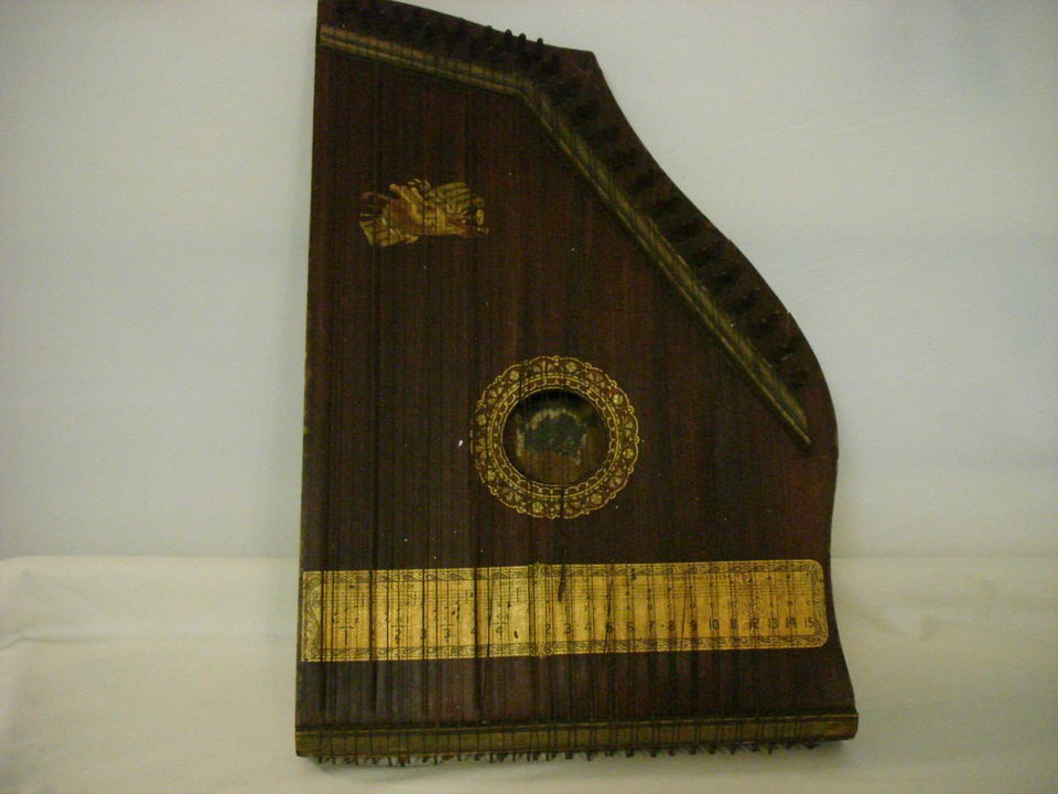   NATIONAL ACADEMY OF MUSIC MANDOLIN GUITAR LAP HARP WOOD FOR DISPLAY