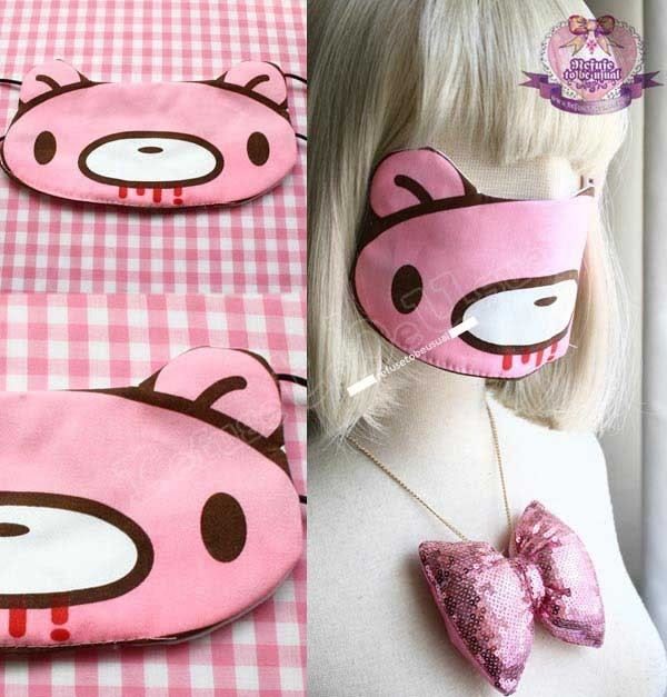 VICIOUS KAWAII GLOOMY BEAR CUTiE PUNK CUTOUT Face Mask